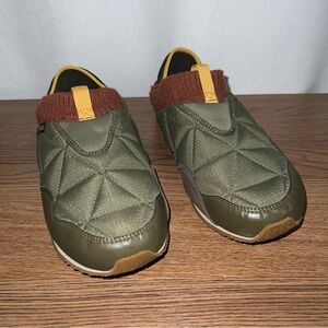 Teva Men's ReEMBER Casual Slip On Slipper Shoes - Olive/Brown Multi Size 10
